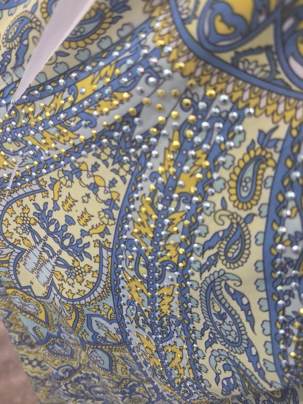 Paisley Rhinestone Maxi Dress - Picture 4 of 5